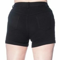 Banned Alternative Denim Shorts - Stud -TheRock Shop banned alternative denim shorts stud 15