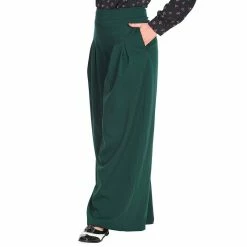 Banned Retro Marlene Trousers - Diamond Green -TheRock Shop banned retro marlene trousers diamond green5