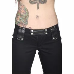 Black Pistol Ladies' Jeans Trousers - Stud Low Cut Denim -TheRock Shop black pistol ladies jeans trousers stud low cut denim4