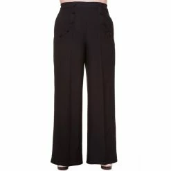 Dancing Days Flared Trousers - Full Moon Black -TheRock Shop dancing days flared trousers full moon black5