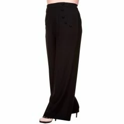 Dancing Days Flared Trousers - Full Moon Black -TheRock Shop dancing days flared trousers full moon black6