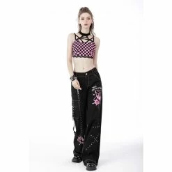 Dark In Love Baggy Trousers - Danger Bear -TheRock Shop dark in love baggy trousers danger bear3