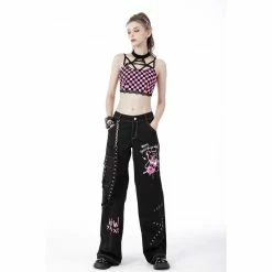 Dark In Love Baggy Trousers - Danger Bear -TheRock Shop dark in love baggy trousers danger bear4