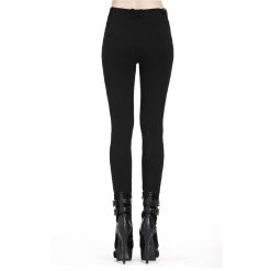 Dark In Love Stretch Trousers - Hollow Flower -TheRock Shop dark in love stretch trousers hollow flower4