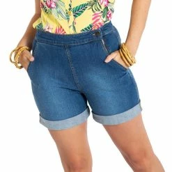 Hell Bunny Denim Shorts - Nash