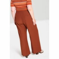 Hell Bunny Marlene Trousers - Ginger Swing -TheRock Shop hell bunny marlene trousers ginger swing6
