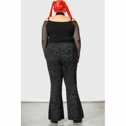 KILLSTAR Bell Bottom Trousers - Doom Tribe -TheRock Shop killstar bell bottom trousers doom tribe6