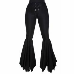 Killstar Bell Bottom Trousers - Nyte Mystic