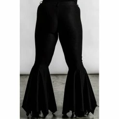 Killstar Bell Bottom Trousers - Nyte Mystic -TheRock Shop killstar bell bottom trousers nyte mystic5