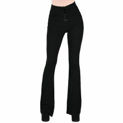 Killstar Bell Bottom Trousers - Slo-Burn