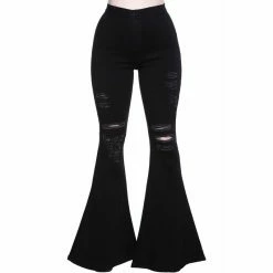 Killstar Bell Bottom Trousers - Sukie