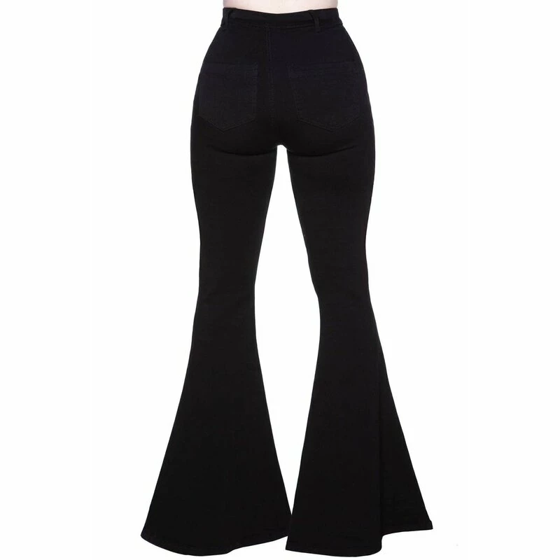 Killstar Bell Bottom Trousers - Sukie 2 Killstar Bell Bottom Trousers - Sukie - Image 2