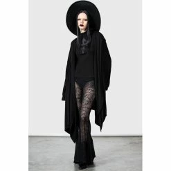 KILLSTAR Bell Bottom Trousers - Vixie -TheRock Shop killstar bell bottom trousers vixie6