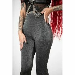 KILLSTAR Bell Bottom Trousers - Wicked Weekender -TheRock Shop killstar bell bottom trousers wicked weekender4