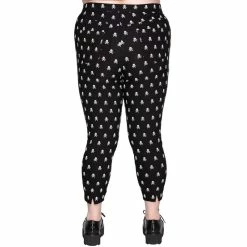 Killstar Capri Trousers - Bad 2 The Bone -TheRock Shop killstar capri trousers bad 2 the bone4