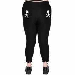 Killstar Capri Trousers - Bad Baby -TheRock Shop killstar capri trousers bad baby4