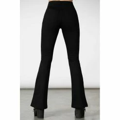 Killstar Denim Flared Trousers - Krypteria -TheRock Shop killstar denim flared trousers krypteria4