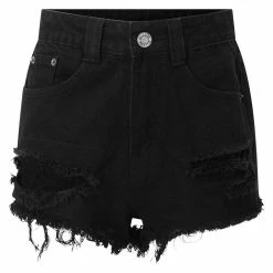 Killstar Denim Shorts - Zoey -TheRock Shop killstar denim shorts zoey 14