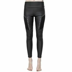 Killstar Faux Leather Leggings - Amulet
