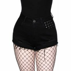 TheRock Shop 6 Killstar Hot Pants - Freya Shorts Black