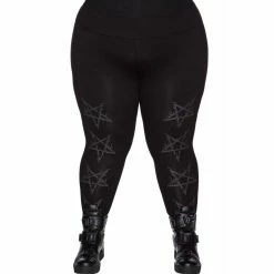 Killstar Leggings - Night Terror Black -TheRock Shop killstar leggings night terror black3