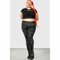 KILLSTAR Leggings - Tightrope -TheRock Shop killstar leggings tightrope 15