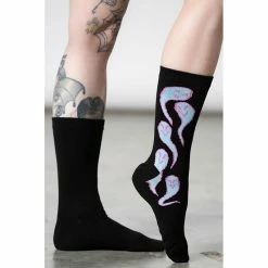 Killstar Socks - Purr Off Black
