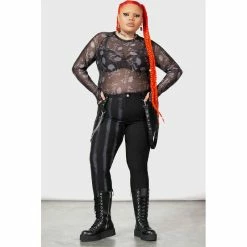 KILLSTAR Stretch Trousers - Ringmaster -TheRock Shop killstar stretch trousers ringmaster5