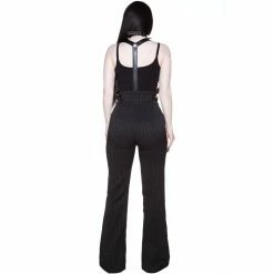 TheRock Shop -TheRock Shop killstar trousers corporate misfit pinstripe2
