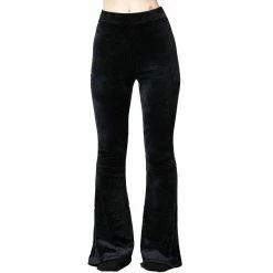 KILLSTAR Velvet Flared Trousers - Lulluspider