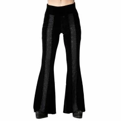 KILLSTAR Velvet Flared Trousers - Verna