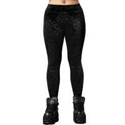 Killstar Velvet Leggings - To Ashes