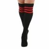Pamela Mann Knee-High Socks - Referee Over The Knee Black/Red