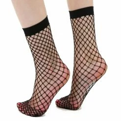 Pamela Mann Socks - Extra Large Net Black