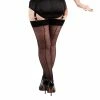 Pamela Mann Stockings - Jive Seamed Dotty Stockings Black/Black
