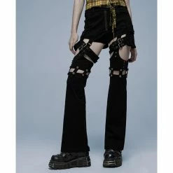 TheRock Shop -TheRock Shop punk rave 2 in 1 shorts trousers apocalypse architect2