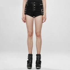 Punk Rave Denim Shorts - Control Freak