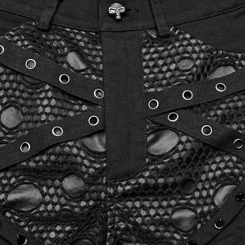Punk Rave Denim Shorts - Devastation 5 Punk Rave Denim Shorts - Devastation - Image 5