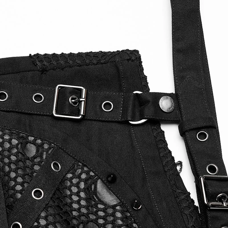 Punk Rave Denim Shorts - Devastation 6 Punk Rave Denim Shorts - Devastation - Image 6