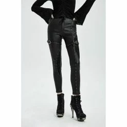 TheRock Shop 12 Punk Rave Faux Leather Trousers - Rider