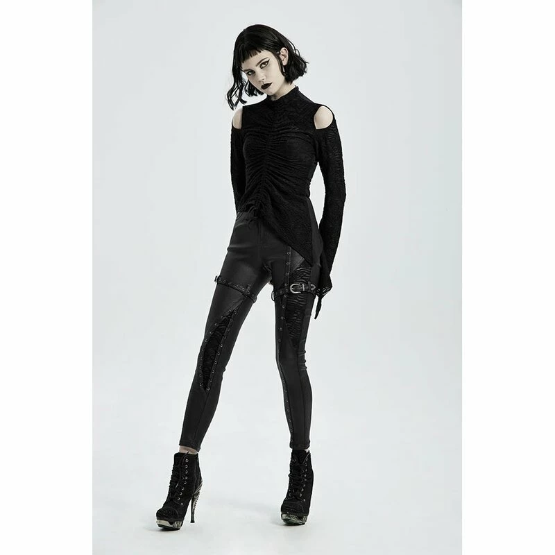Punk Rave Faux Leather Trousers - Rider 3 Punk Rave Faux Leather Trousers - Rider - Image 3
