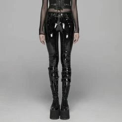 Punk Rave Gloss Trousers - Toxica
