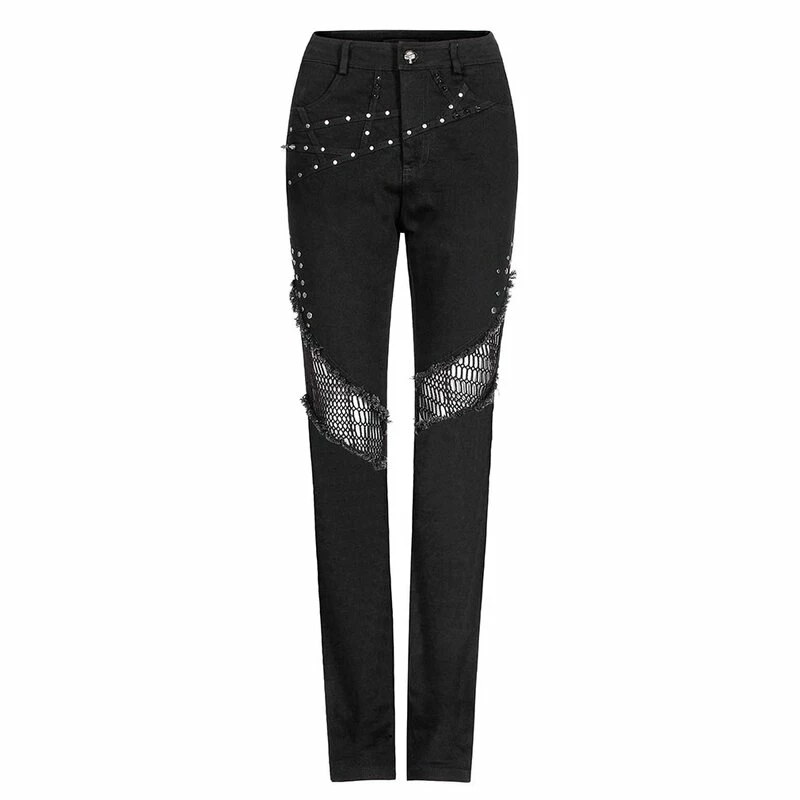 Punk Rave Jeans Trousers - Rebel And Romance 5 Punk Rave Jeans Trousers - Rebel And Romance - Image 5