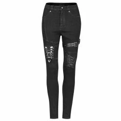 Punk Rave Jeans Trousers - Synthia -TheRock Shop punk rave jeans trousers synthia4