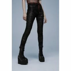 Punk Rave Leggings - Atomic Skies Black