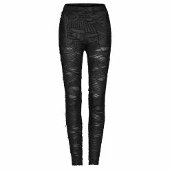 Punk Rave Leggings - Atomic Skies Black -TheRock Shop punk rave leggings atomic skies black 15