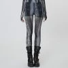 Punk Rave Leggings - Sulphuric Steam Grey