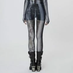 Punk Rave Leggings - Sulphuric Steam Grey 8 Punk Rave Leggings - Sulphuric Steam Grey -TheRock Shop punk rave leggings sulphuric steam grey3