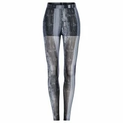 Punk Rave Leggings - Sulphuric Steam Grey 11 Punk Rave Leggings - Sulphuric Steam Grey -TheRock Shop punk rave leggings sulphuric steam grey6
