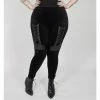 Punk Rave Plus Size Leggings - Black River